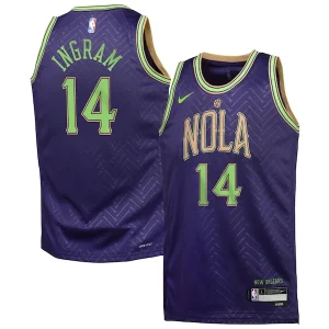 Clásico Brandon Ingram New Orleans Pelicans Nike Youth 2024/25 Swingman Player Jersey City Edition Purple