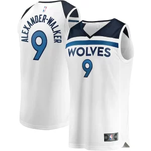 Único Nickeil Alexander Walker Minnesota Timberwolves Youth Fast Break Replica Player Jersey Association Edition White