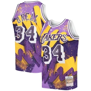 Magnífico Duradero Shaquille O'Neal Los Angeles Lakers Hardwood Classics 1996/97 Hyper Hoops Swingman Jersey Purple