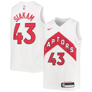 Lujoso Pascal Siakam Toronto Raptors Nike Youth Swingman Jersey Association Edition White/Red
