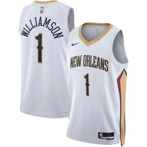 Versátil Bonito Zion Williamson New Orleans Pelicans Nike Unisex Swingman Jersey Association Edition White/Navy