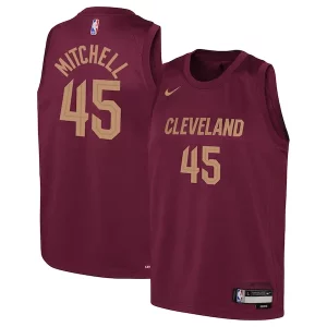 Maravilloso Elegante Donovan Mitchell Cleveland Cavaliers Nike Youth Swingman Jersey Icon Edition Wine