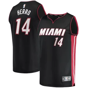 Duradero Bonito Hermoso Tyler Herro Miami Heat Fast Break Replica Jersey Icon Edition Black
