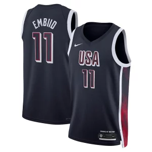 Comodo Increíble Joel Embiid Unisex Nike Men's USA Basketball 2024 Swingman Player Jersey Navy