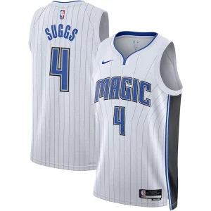 Perfecto Genial Jalen Suggs Orlando Magic Nike Unisex Swingman Jersey Association Edition White/Black