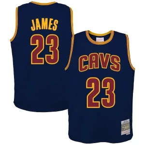 Cool LeBron James Cleveland Cavaliers Youth 2008/09 Hardwood Classics Swingman Jersey Navy
