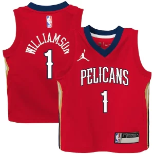 Delicioso Comodo Bonito Zion Williamson New Orleans Pelicans Jordan Brand Toddler 2020/21 Jersey Red Statement Edition