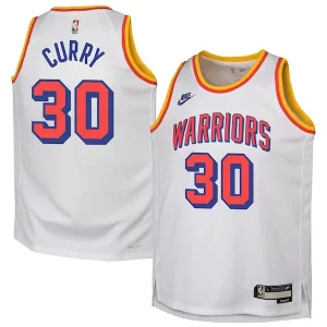 Robusto Chulo Stephen Curry Golden State Warriors Nike Youth 2024/25 Swingman Jersey White Classic Edition