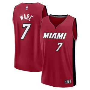 Versátil Hermoso Genial Kel'el Ware Miami Heat Fast Break Player Jersey Statement Edition Red