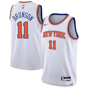 Elegante Clásico Ideal Jalen Brunson New York Knicks Nike Youth Association Swingman Jersey White