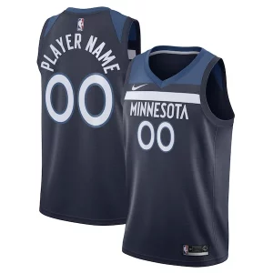 Cool Minnesota Timberwolves Nike Swingman Custom Jersey Navy Icon Edition