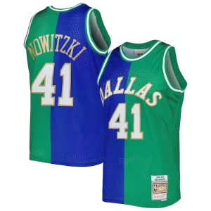 Robusto Bonito Versátil Dirk Nowitzki Dirk Nowitzki Hardwood Classics 1998/2019 Split Swingman Jersey Blue/Green