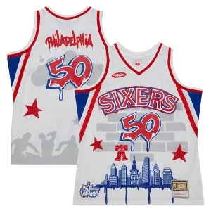 Maravilloso Hermoso Philadelphia 76ers x Tats Cru Hardwood Classics Fashion Jersey White