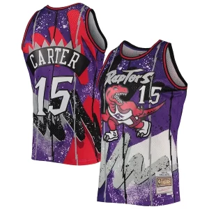 Versátil Maravilloso Vince Carter Toronto Raptors Hardwood Classics 1998/99 Hyper Hoops Swingman Jersey Purple