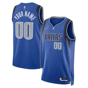 Lujoso Dallas Mavericks Nike 2021/22 Diamond Swingman Custom Jersey Icon Edition Blue