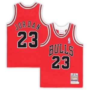 Increíble Original Michael Jordan Chicago Bulls Toddler 1997/98 Hardwood Classics Authentic Jersey Red/Black/White