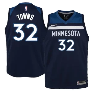 Ideal Versátil Karl Anthony Towns Minnesota Timberwolves Nike Youth Swingman Jersey Navy Icon Edition