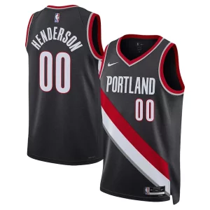 Ideal Clásico Scoot Henderson Portland Trail Blazers Nike Unisex 2023 NBA Draft Swingman Jersey Icon Edition Black