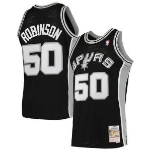 Comodo Clásico Perfecto David Robinson San Antonio Spurs 1991/92 Hardwood Classics Swingman Jersey Black