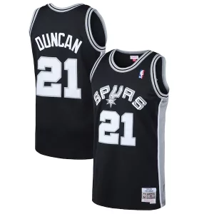 Atractivo Fácil de llevar Ideal Tim Duncan San Antonio Spurs 1998/99 Hardwood Classics Swingman Jersey Black
