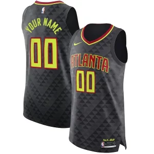 Elegante Duradero Estupendo Atlanta Hawks Nike Authentic Custom Jersey Black Icon Edition