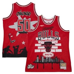 Único Lujoso Original Chicago Bulls x Tats Cru Hardwood Classics Fashion Jersey Red