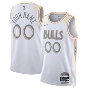 Magnífico Estupendo Chicago Bulls Nike Unisex 2024/25 Custom Swingman Jersey City Edition White