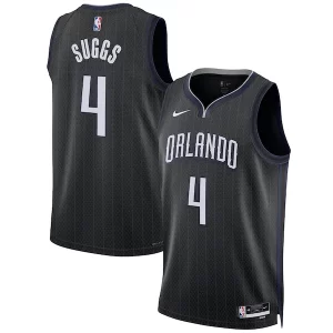 Práctico Duradero Jalen Suggs Orlando Magic Nike Unisex 2022/23 Swingman Jersey City Edition Black