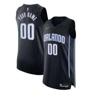 Cool Orlando Magic Nike 2021/22 Diamond Authentic Custom Jersey Icon Edition Black