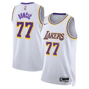 Bonito Luka Dončić Los Angeles Lakers Nike Association Edition Unisex Swingman Jersey White