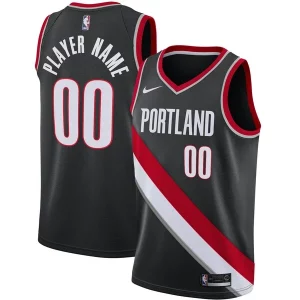 Sofisticado Portland Trail Blazers Nike 2020/21 Swingman Custom Jersey Icon Edition Black