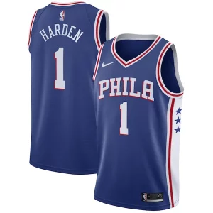 Duradero Clásico James Harden Philadelphia 76ers Nike Swingman Jersey Icon Edition Royal