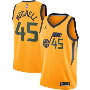 Maravilloso Práctico Donovan Mitchell Utah Jazz Jordan Brand 2020/21 Swingman Jersey Statement Edition Gold