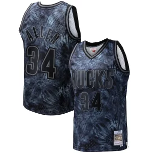 Chulo Ray Allen Milwaukee Bucks Hardwood Classics 1996/97 Tie Dye Swingman Jersey Black