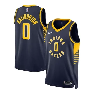 Único Original Fácil de llevar Tyrese Haliburton Indiana Pacers Nike Unisex Swingman Jersey Icon Edition Navy