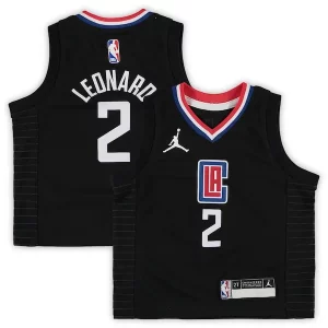 Fácil de llevar Original Kawhi Leonard LA Clippers Jordan Brand Toddler 2020/21 Jersey Black Statement Edition