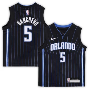Original Clásico Fácil de llevar Paolo Banchero Orlando Magic Nike Preschool Swingman Player Jersey Icon Edition Black