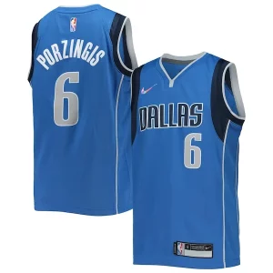 Exquisito Magnífico Kristaps Porzingis Dallas Mavericks Nike Youth 2021/22 Diamond Swingman Jersey Icon Edition Blue