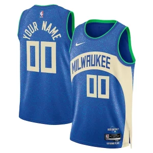 Maravilloso Delicioso Milwaukee Bucks Nike Unisex 2023/24 Custom Swingman Jersey Royal City Edition