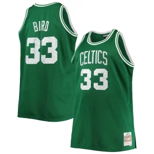 Lujoso Larry Bird Boston Celtics Big & Tall 1985/86 NBA 75th Anniversary Diamond Swingman Jersey Kelly Green