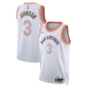 Ideal Atractivo Único Keldon Johnson San Antonio Spurs Nike Unisex 2023/24 Swingman Jersey White City Edition