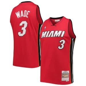 Hermoso Atractivo Delicioso Dwyane Wade Miami Heat Hardwood Classics Swingman Jersey Red