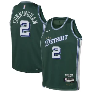 Resistente Estupendo Cade Cunningham Detroit Pistons Nike Youth 2022/23 Swingman Jersey City Edition Green
