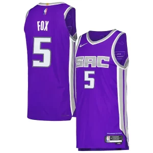 Sofisticado Elegante Comodo De'Aaron Fox Sacramento Kings Nike Authentic Player Jersey Icon Edition Purple