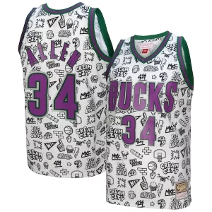 Fantástico Versátil Comodo Ray Allen Milwaukee Bucks 2000/01 Swingman Jersey White