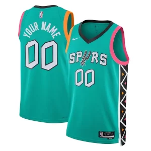 Ideal San Antonio Spurs Nike Unisex 2022/23 2022/23 Swingman Custom Jersey City Edition Turquoise