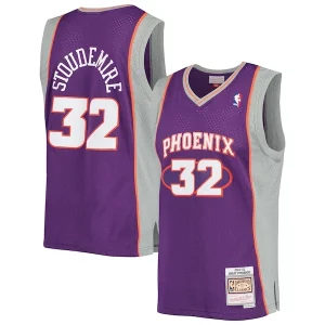 Versátil Magnífico Amar'e Stoudemire Phoenix Suns 2001/02 Hardwood Classics Swingman Jersey Purple/White
