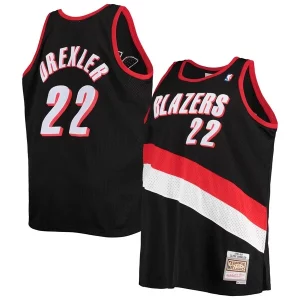 Delicioso Exquisito Clyde Drexler Portland Trail Blazers 1991/92 Big & Tall Hardwood Classics Swingman Jersey Black