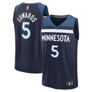 Práctico Anthony Edwards Minnesota Timberwolves Fast Break Replica Player Jersey Icon Edition Navy