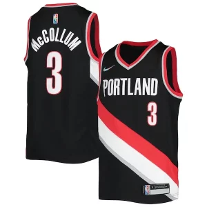 Delicioso C.J. McCollum Portland Trail Blazers Nike Youth 2021/22 Diamond Swingman Jersey Icon Edition Black
